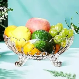 Glass Bowl for Basket Stand Vegetables Serving Bowl Decorative Fruit Bowls