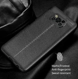 Poco X3 Luxury leather Auto Focus back cover for Poco X3