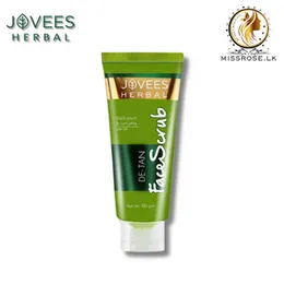 Jovees Detan Face Scrub With SPF | Black Plum, Walnut & Turmeric | All Skin Types