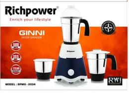 Rich Power Pro 500-Watt Mixer Grinder with 3 Jars