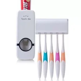 Touch Me & Use Me Automatic One-Touch Toothpaste Dispenser With FREE Brush Holder
