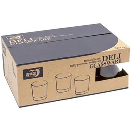 6-Piece Clear Glass Juice Cup Set | 210ml Round Drinking Glasses