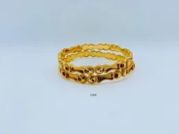 Gold Plated Guaranteed Women Bangle Beauty Fashion Jewellery (2Pcs)