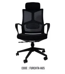 BLACK HIGH-BACK MESH MANAGER CHAIR A65