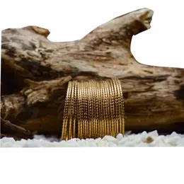 Gold Plated Xerling 24Pcs Gold Boho Bangles Stylish Fancy Bangle  for Girl & Women.