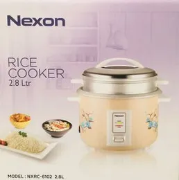 NEXON 2.8L Rice Cooker - Non-Stick Inner Pot Automatic Keep Warm Family Size Kitchen Appliance