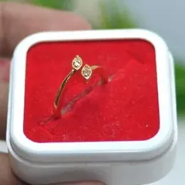 Gold Plated Beautiful ring With White Stone For Women.