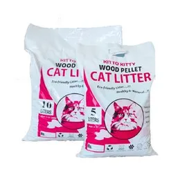 Kitto Kitty Wood Pellet Cat Litter 5L/10L Natural Fragrance Hygienic, Low odour, 100% Sustainable, Premium Cat Litter Wood Pellet, Highly Absorbent