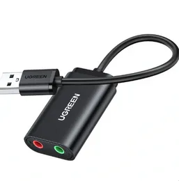 UGREEN USB 2.0 External Sound Adapter (Black) â US205 - 30724