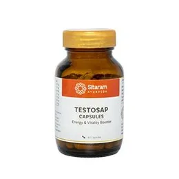 Sitaram Ayurveda Testosap Capsule 60 Nos | Kerala Ayurvedic Natural Testosterone Booster for Men with Aswagandha, Musli, Gokshura, Shilajit & Kapi