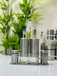 4 Pcs Oil Bottle And Seasoning Set