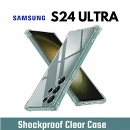 Shockproof Transparent Clear Case Back cover for SAMSUNG S24 Ultra