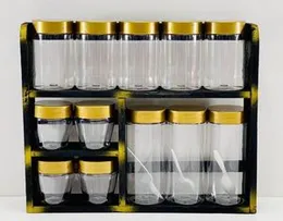 wall-mounted wooden spice rack