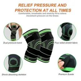 Knee Brace, Compression Support Knee Sleeve with Adjustable Strap Knee Pad for Pain Relief