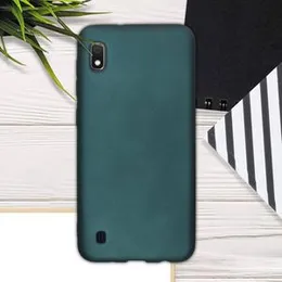 Samsung A10 Hard Silicon Cover 2MM Green Colour, 2MM Hard Silicon Back Cover for Samsung Galaxy A10, Durable Phone Case, Hard Silicon Cover