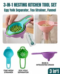 3 Pcs Spoon Funnels Set