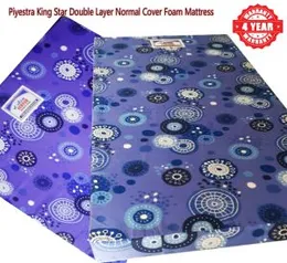 Piyestra King Star Double Layer Normal Cover Foam Mattress- 4 year company warranty
