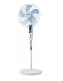 Innovex Stand Fan ISF018 - 60W 16" 5-Blade Pedestal Fan 4 Speeds 1Hr Timer Copper Motor