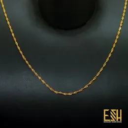 Gold Plated 1.5MM Karali Chain for Women – 18/24 Inch Elegant Necklace