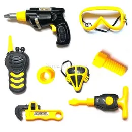 Hardware Pretend Play Toy Drill Set with Screwdriver, Safety Glasses, Bolts, Nuts, and Repair Tools - Perfect Gift for Boys to Spark Learning and Imag