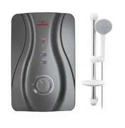 Wipro Instant Shower Heater with Pressure Pump 3.5kW WWH-WP210 - Compact Anti-Scald Durable Element Made in Malaysia
