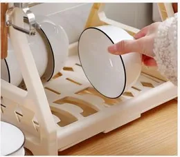 Dish Drying Rack Compact Dish Rack for Kitchen Counter with Utensil Holder for Various Utensils