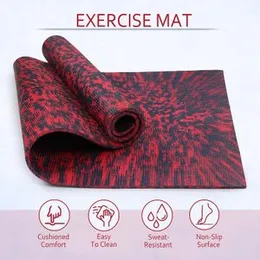 QUICKSHEL (EVA + TPE) 8MM Premium Marble Design Yoga Mat for women men Anti-Skid Lightweight Easy to Carry & Fold, Easy to hold with Carry Strap (