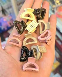 D Shape Plastic Small Hair Clips for Girls Kids Hair Accessories