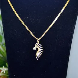 Gold Plated 2.8mm Bismark Chain With Peacock Pendant With Stone For Women.