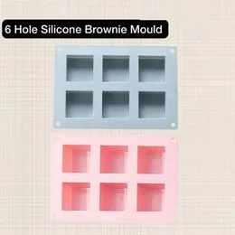 6 Hole Silicone Browine Mold