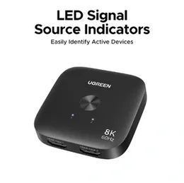 UGREEN 2 In 1 Out 8K@60Hz HDMI Switch â AW700 â 65877 â 1 Year Warranty - 65877