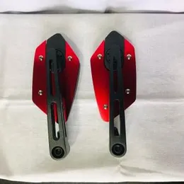 Universal Metal arm side mirror 2 pcs for all bikes Red Colour