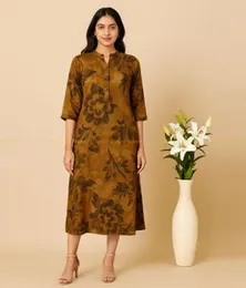 Brown with Black Lego Frock 03