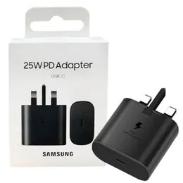 Samsung 25W PD Adapter USB C wall charger with a UK plug