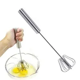 Egg Whisk, Stainless Steel Hand Push Whisk Blender for Home Egg Beater Milk Hand Push Mixer Stirrer - Kitchen Utensil for Blending, Whisking, Beating