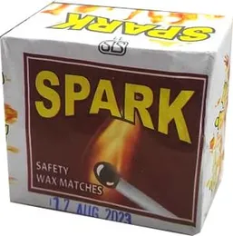 Spark Safety Wax Matches Box Packet Gini Petti