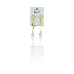 Traditional White Pearl Earrings For Women.