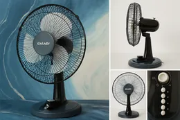 Galaxy 16-Inch Table Fan â Sleek Power, Whisper Quiet