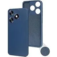 TECNO SPARK 10 / SPARK 10C Soft matte liquid silicone Case Back Cover for spark 10 / 10c - Blue