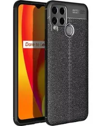 Realme C15 Luxury leather Auto Focus back cover for Realme C15