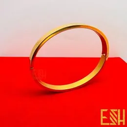 Gold Plated Guaranteed Cartier LOVE Oval Bangle for Women Bangle Fashion Style Bracelet