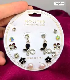 7 pair compo earrings compo set for women