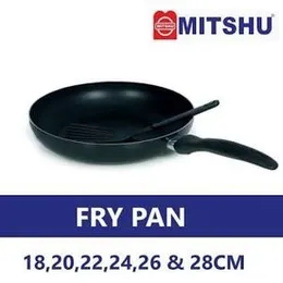 MITSHU Non Stick Fry Pan With Spoon - 24cm