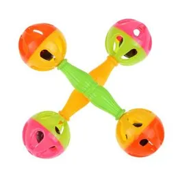 Baby dumbble Rattle for Babies (Multicolor) - Safe Rattles for Kids, Rattle Toys for Infants, New Born Toys for Toddlers