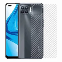 Clear Slim Carbon fibre Phone Transparent protective Mobile Back Sticker For Oppo F17 PRO