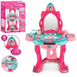 Princess Makeup Set Dressing Table Toy with Light and Sound