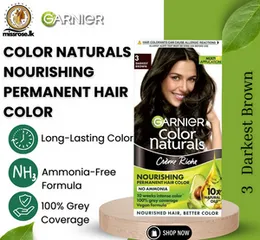 Garnier Color Naturals Shade 3 Darkest Brown 60g
