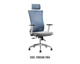 LIGHT GRAY HIGH BACK MANAGEMENT CHAIR AB-706A