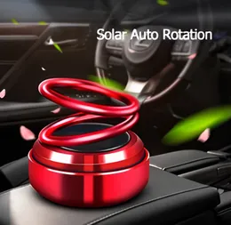 Car Aromatherapy Double Ring Rotating Solar Perfume