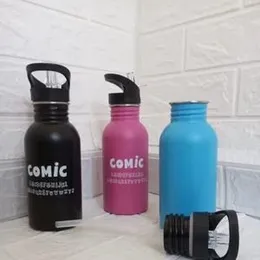 Stainless Steel Water Bottle with straw - 500ml